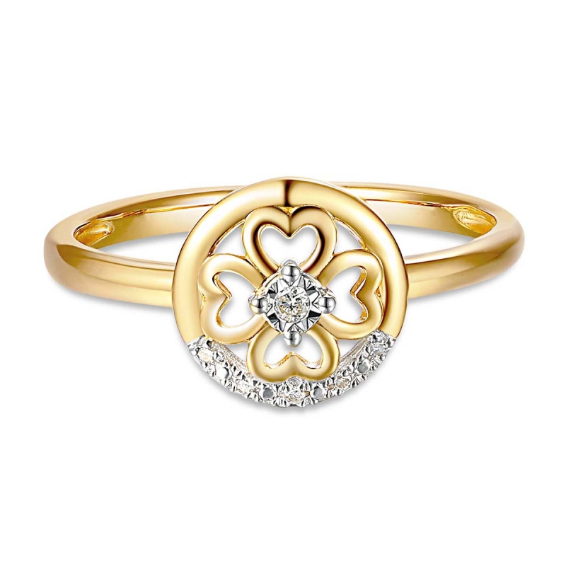 Pierścionek z diamentami (R86590 Y): 10 - zdjęcie: 2