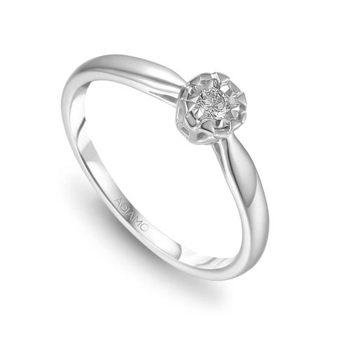 Pierścionek z diamentami (R70367 W 0,09ct)