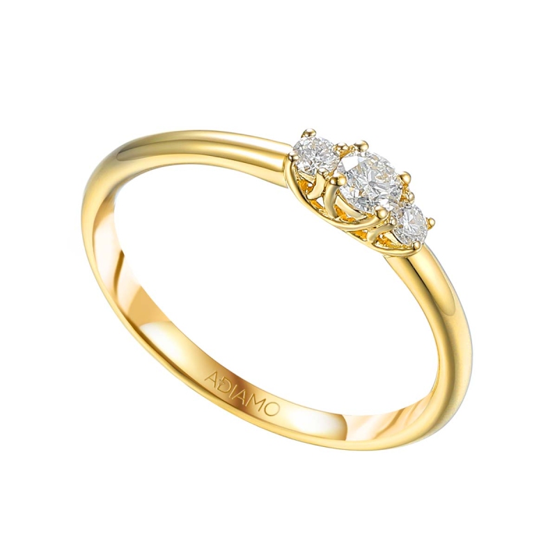 Pierścionek z diamentami (R66570 Y): 10 - zdjęcie: 1