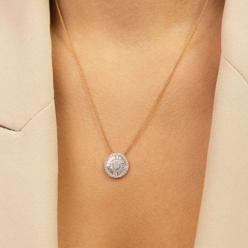 Naszyjnik z diamentami (N11876 Y) - zdjęcie: 2