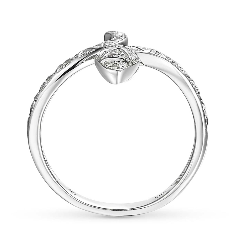 Pierścionek wąż z diamentami (R88794 W): 7 - zdjęcie: 4