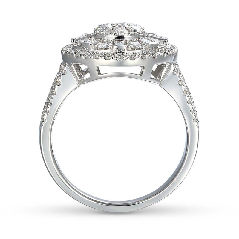 Pierścionek z diamentami (R90063 W): 8 - zdjęcie: 3