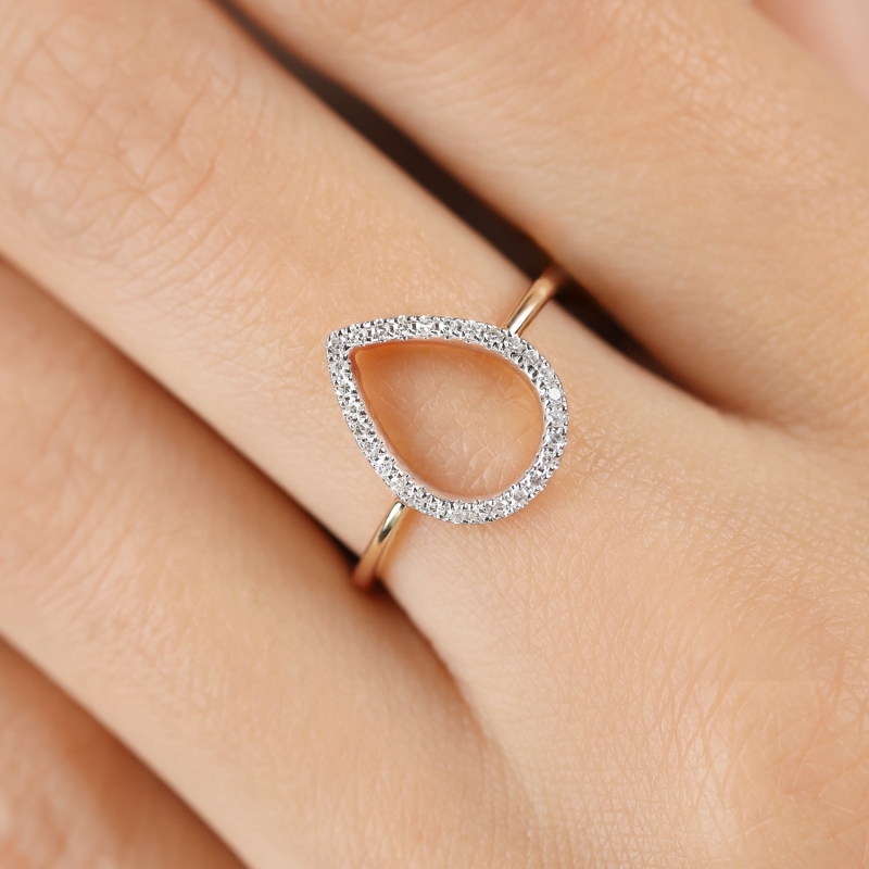 Pierścionek z diamentami (R99156 Y) : 10 - zdjęcie: 5