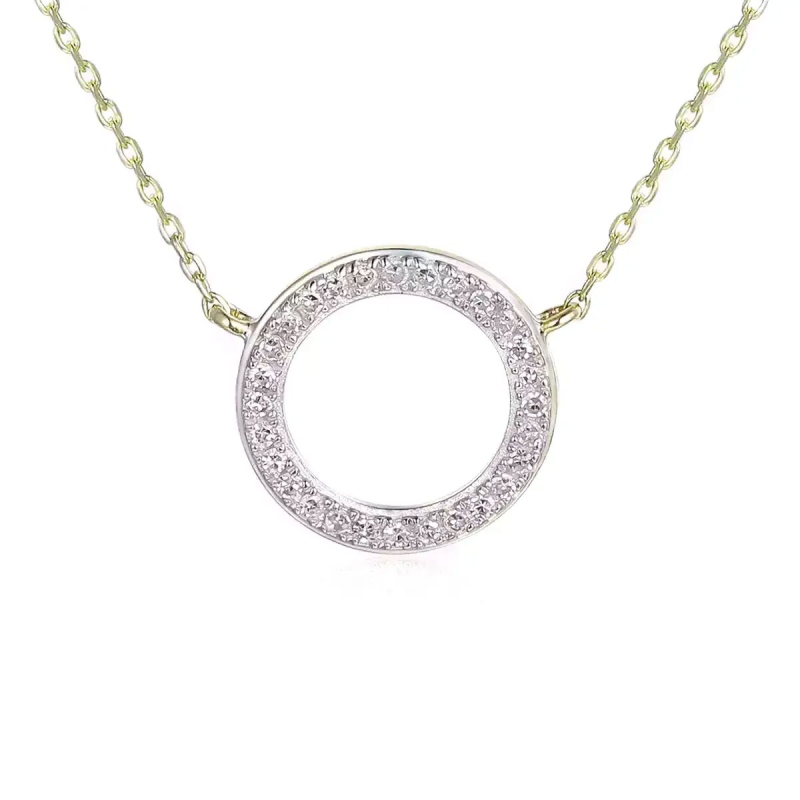 Komplet biżuterii z diamentami (E56482+N04969) - zdjęcie: 2