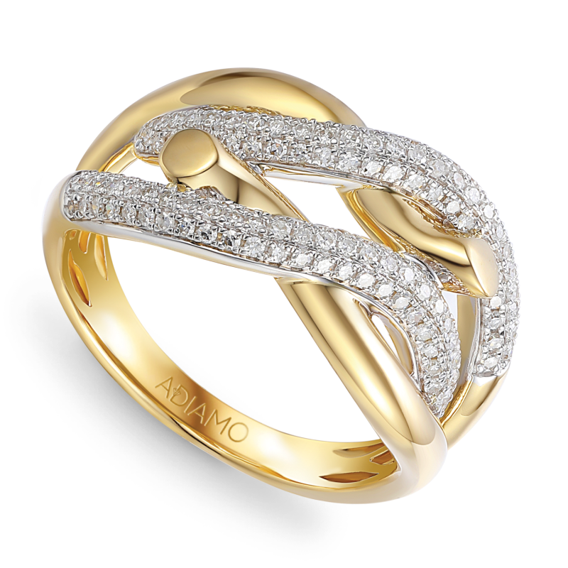 Pierścionek z diamentami (R95432 Y): 10 - zdjęcie: 1