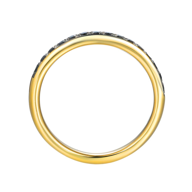 Obrączka z czarnymi diamentami (R60607 Y BD 0,20ct) : 10 - zdjęcie: 3