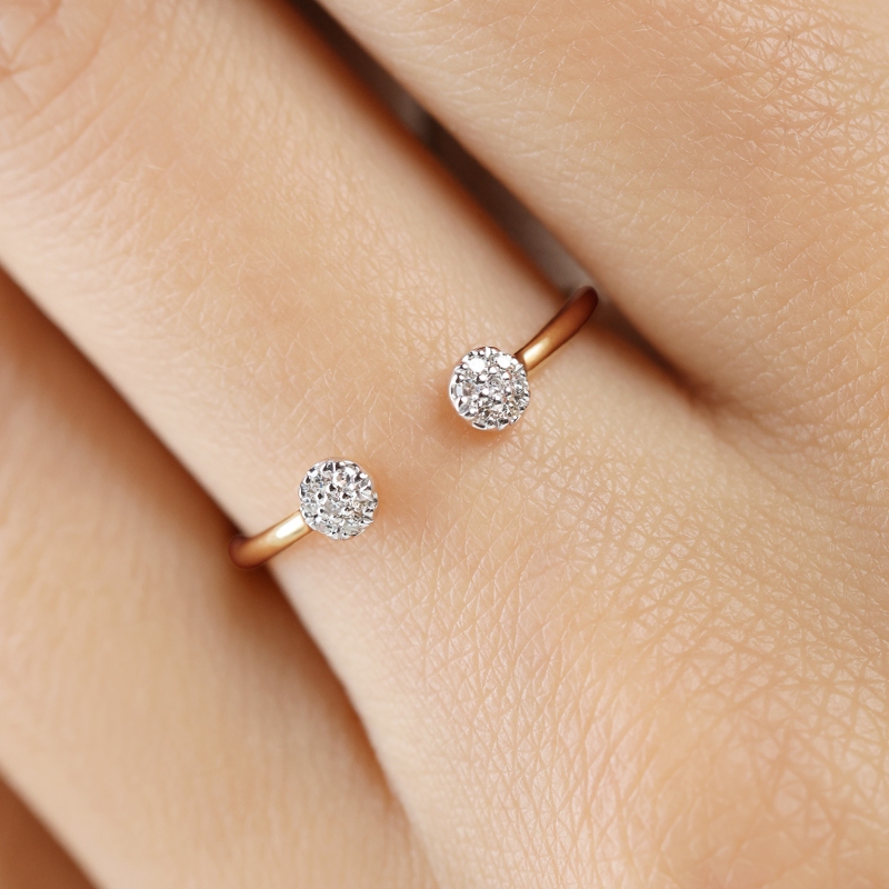 Pierścionek z diamentami (R99025 Y) : 10 - zdjęcie: 5