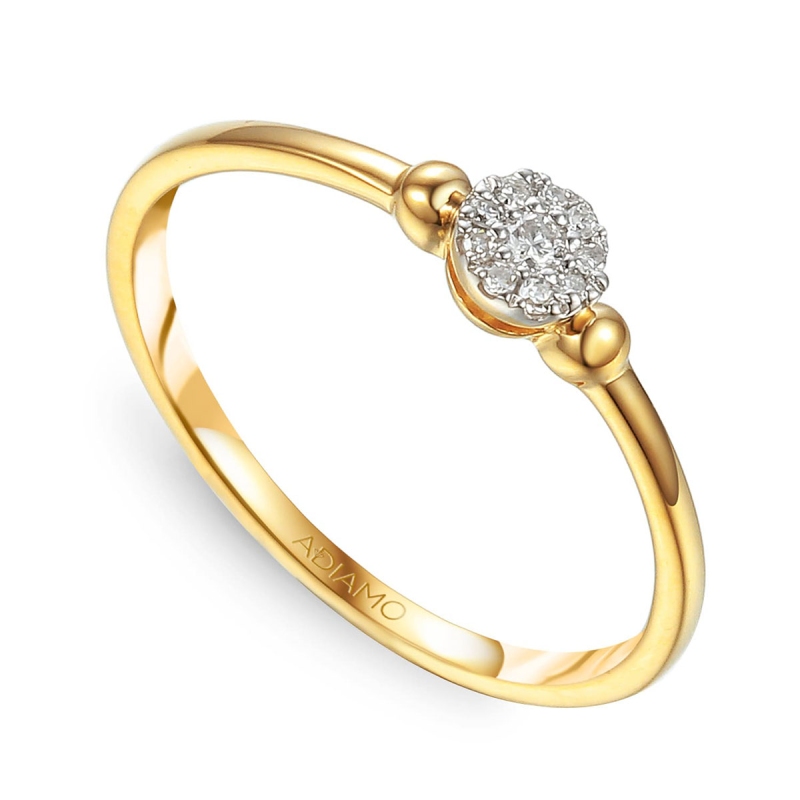 Pierścionek z diamentami (R64386 Y): 10 - zdjęcie: 1