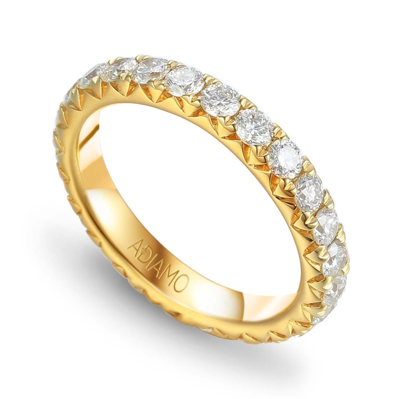 Pierścionek obrączkowy z diamentami (R78749 Y): 15 - zdjęcie: 1