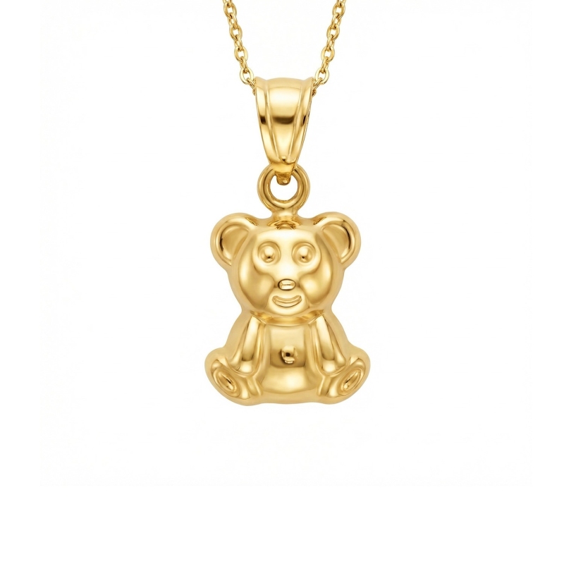 Złota zawieszka miś (P10216 Y) - zdjęcie: 1