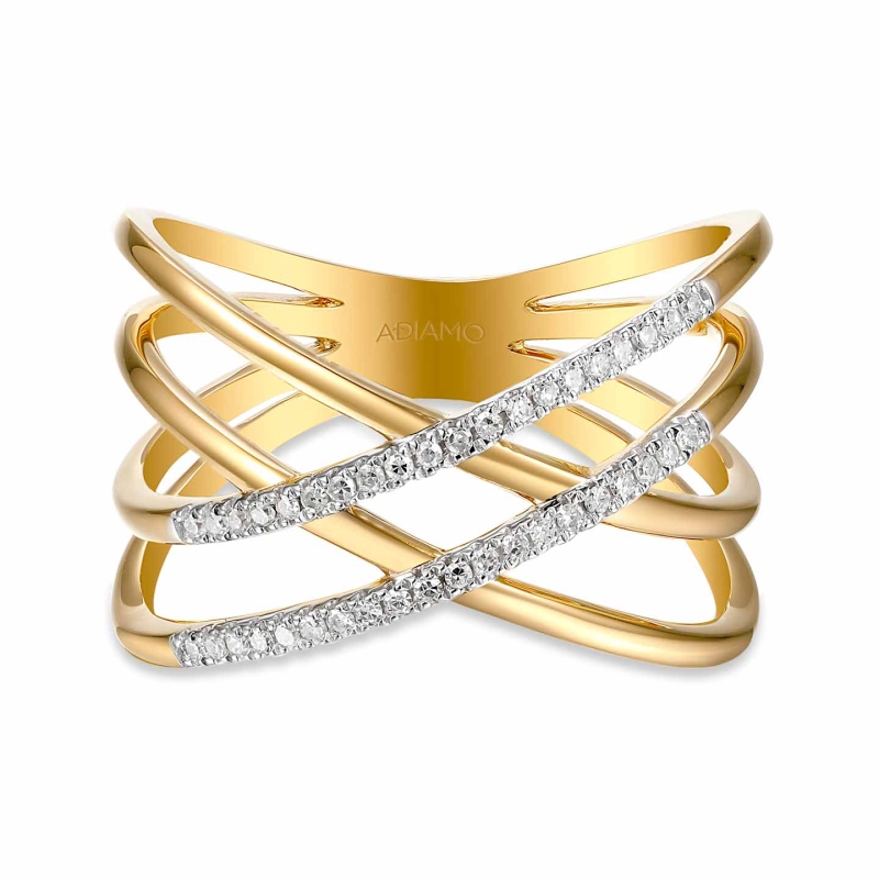 Pierścionek z diamentami (R80504 Y): 7 - zdjęcie: 3