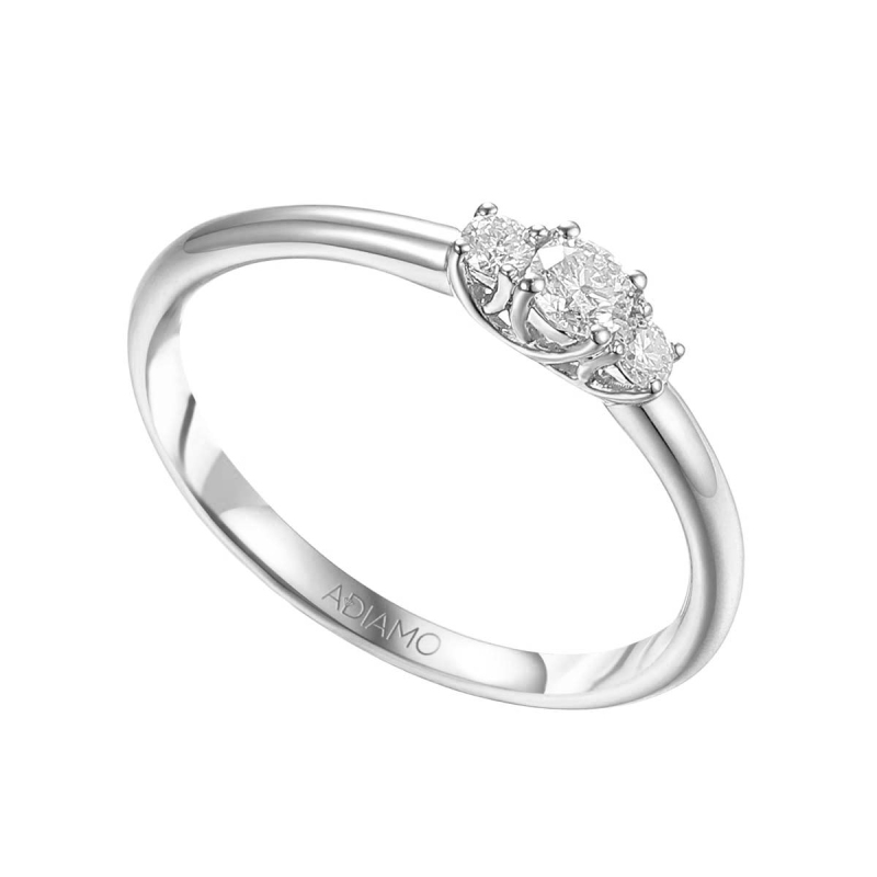 Pierścionek z diamentami (R66570 W): 10 - zdjęcie: 1