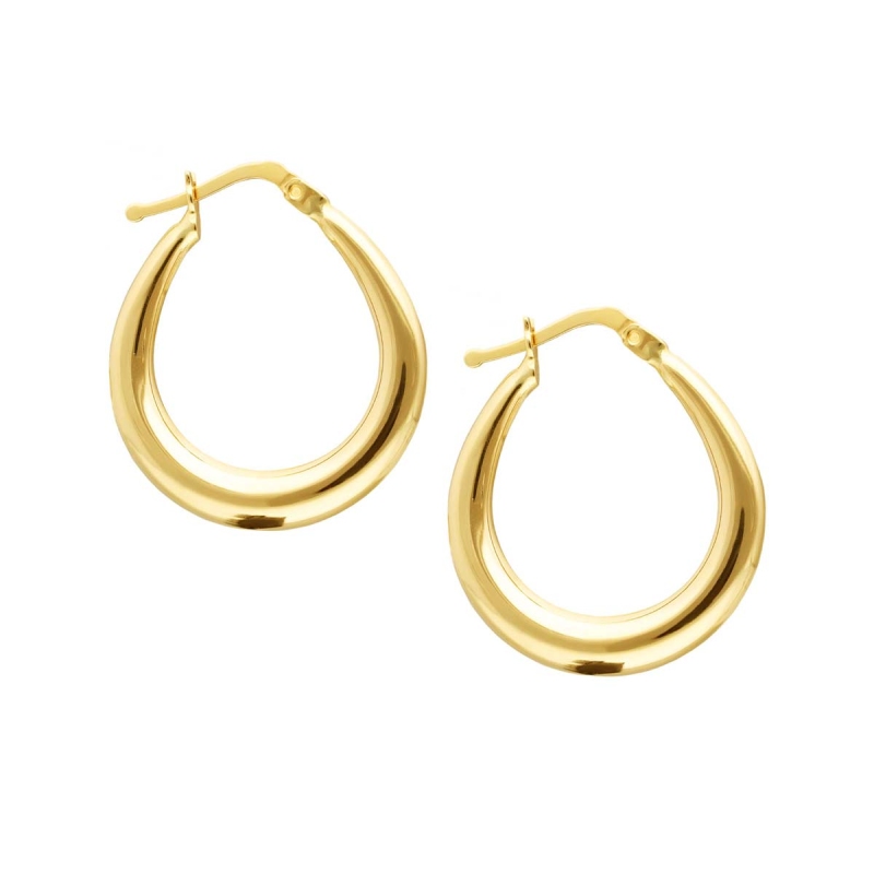 Kolczyki złote koła - zdjęcie: 1