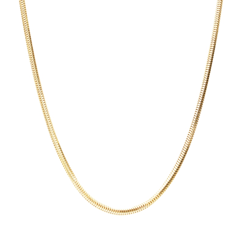 Łańcuszek złoty - snake - 1,4mm - zdjęcie: 1