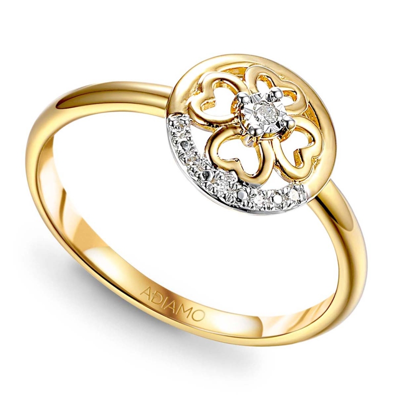 Pierścionek z diamentami (R86590 Y): 10 - zdjęcie: 1