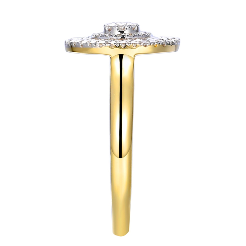 Pierścionek z diamentami (R95391 Y) - zdjęcie: 4