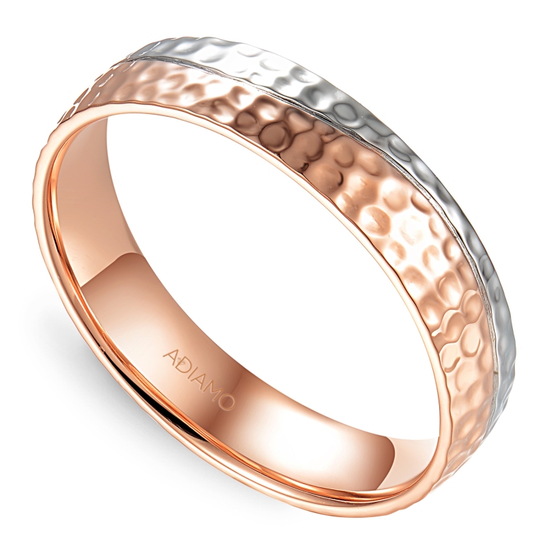 Obrączka dwukolorowe złoto, 5 mm (O-R99875 WR): 18 - zdjęcie: 1