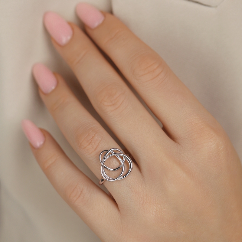 Pierścionek srebrny (R100866 W 925): 10 - zdjęcie: 2