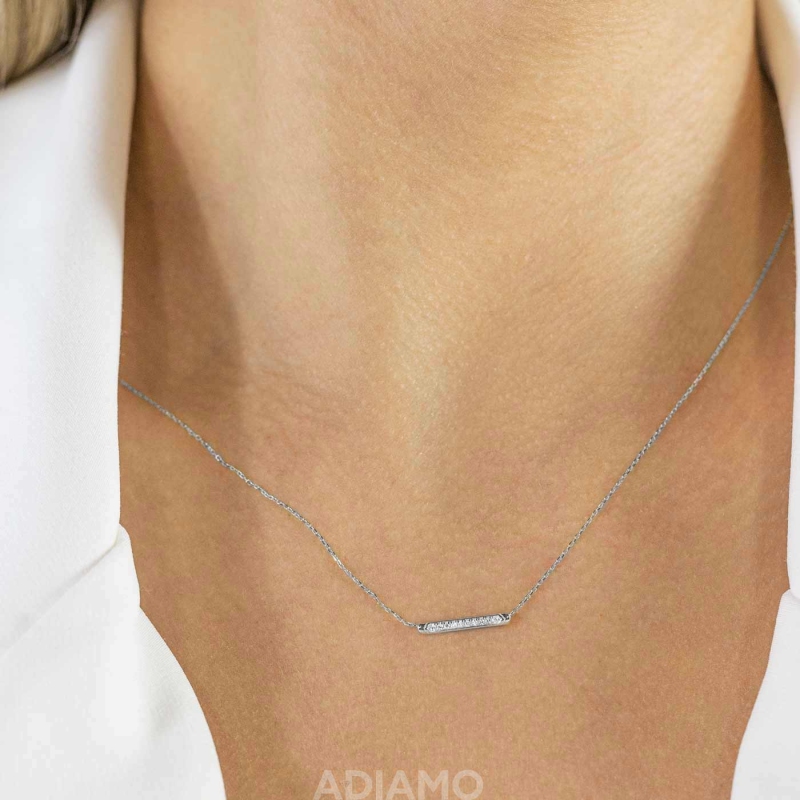 Naszyjnik z diamentami (N07117 W C) - zdjęcie: 2