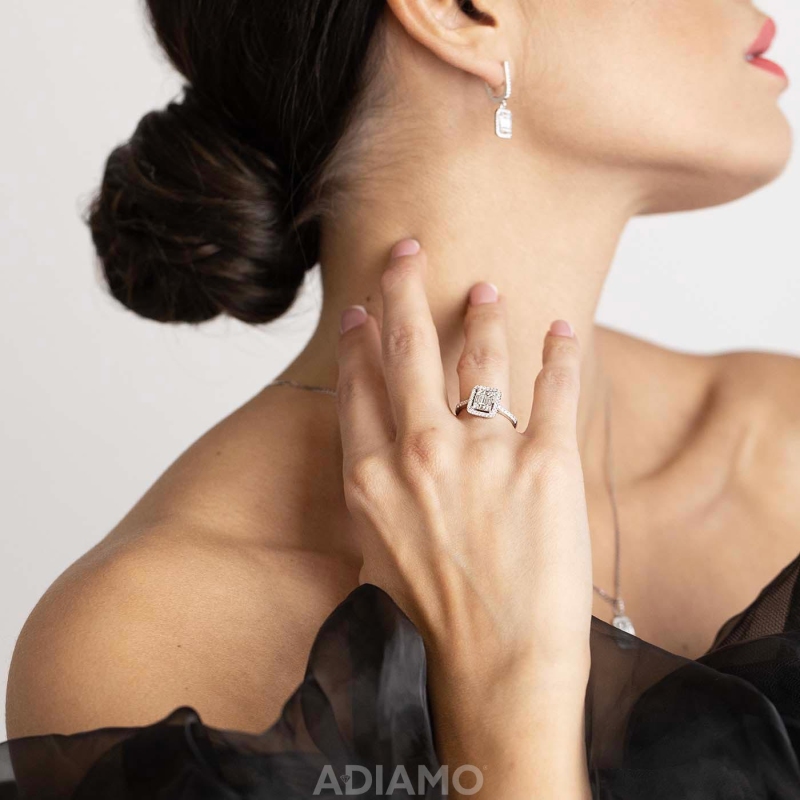 Pierścionek z diamentami (R52657): 7 - zdjęcie: 3