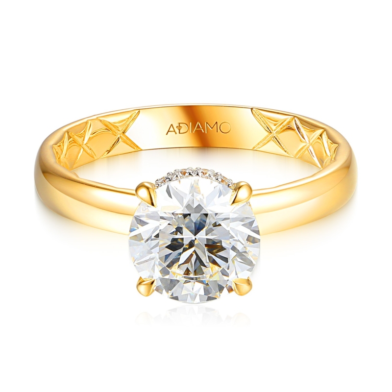 Pierścionek z diamentem laboratoryjnym (R102727 Y LGD 2,05ct): 15 - zdjęcie: 2