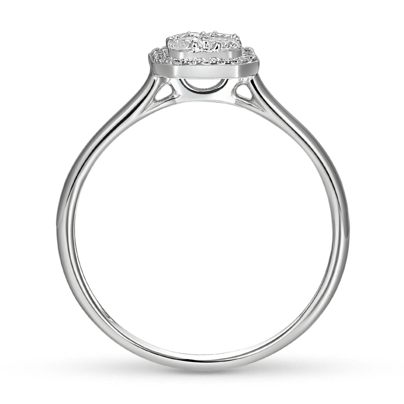 Pierścionek z diamentami (R59436 W): 15 - zdjęcie: 3