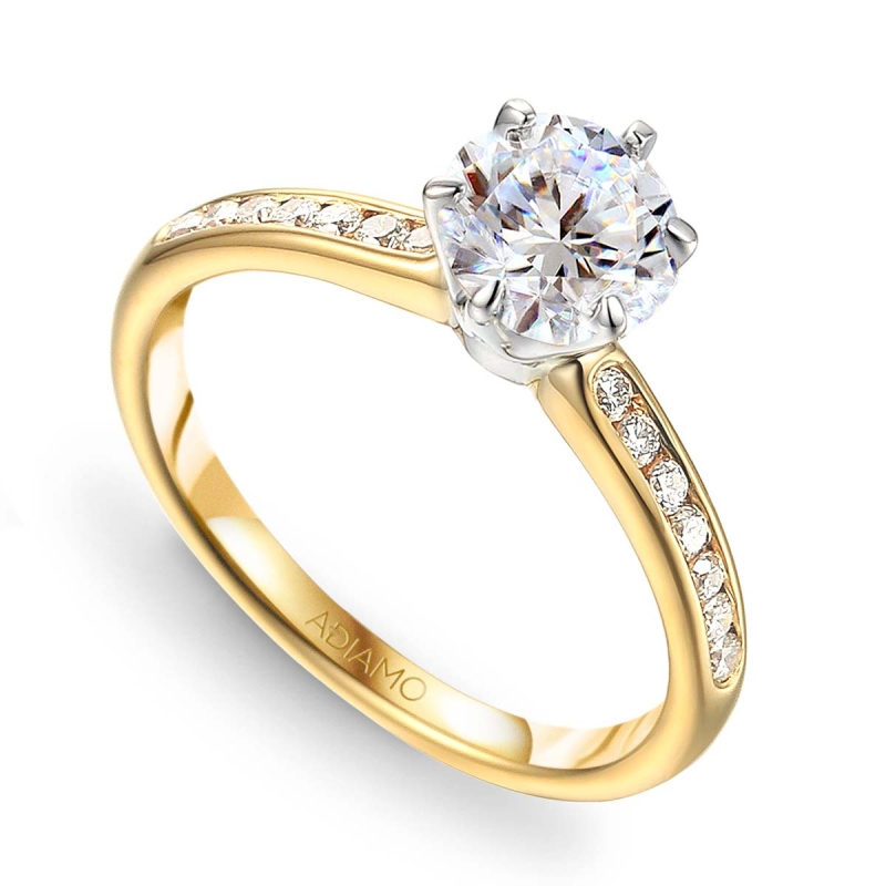 Pierścionek z diamentami (R58831 YW 1,00ct): 20 - zdjęcie: 1