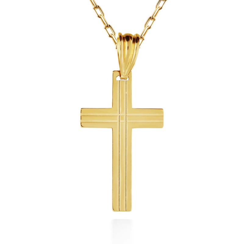 Zawieszka złota krzyżyk (P6661) - zdjęcie: 1