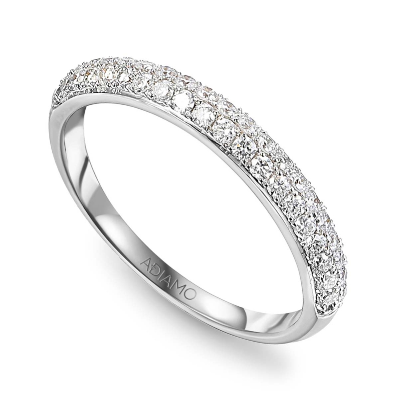 Obrączka ślubna z diamentami 2,7 mm (O-R36080 W): 10 - zdjęcie: 2