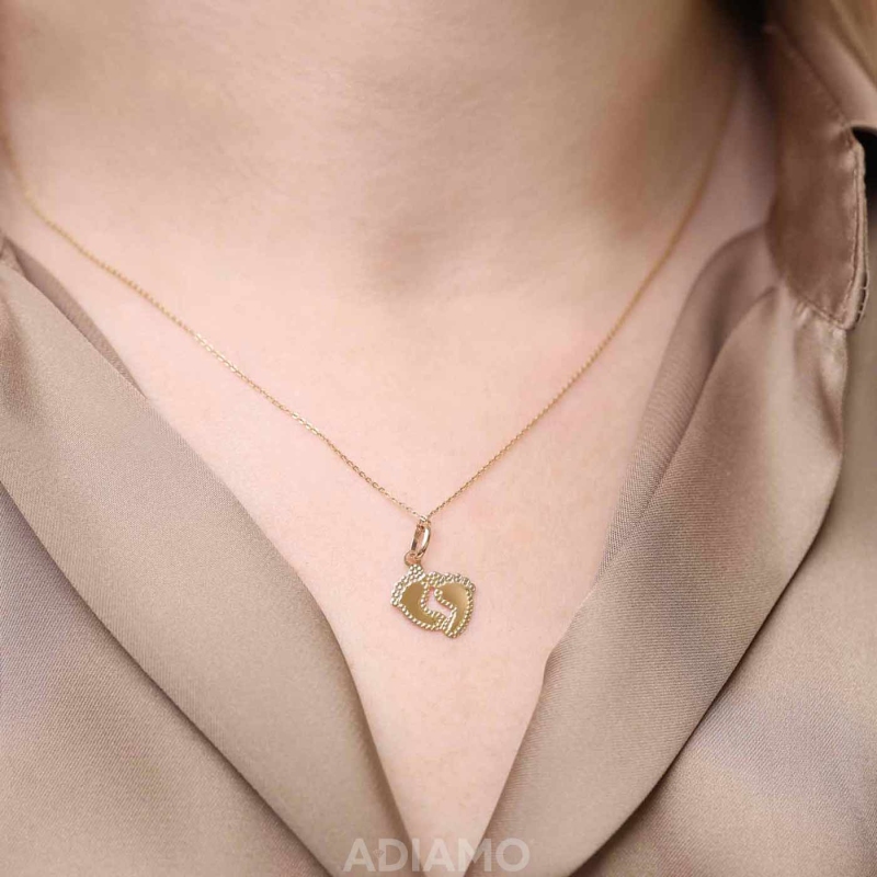 Zawieszka złote stópki - zdjęcie: 2