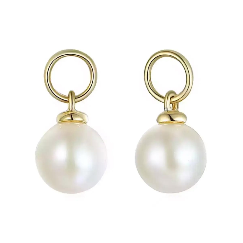 Zawieszki do kolczyków z perłami (EL0103 Y) - zdjęcie: 1