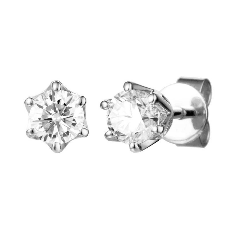 Kolczyki z diamentami (E34280 W S 1,00ct) - zdjęcie: 1