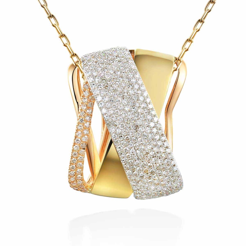 Zawieszka z diamentami (P49020 YWR) - zdjęcie: 1