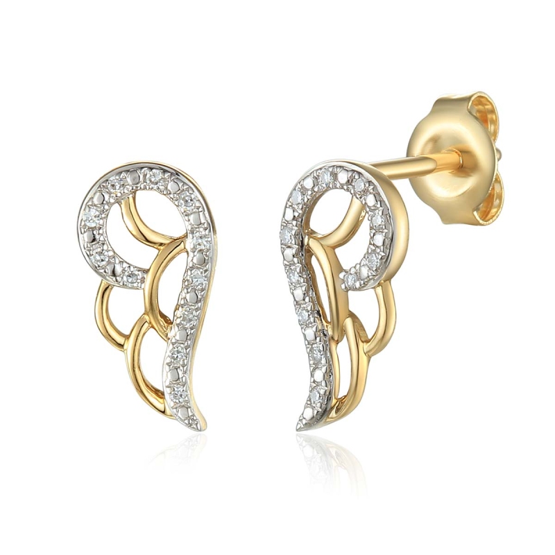 Kolczyki z diamentami (E71615 Y S) - zdjęcie: 1