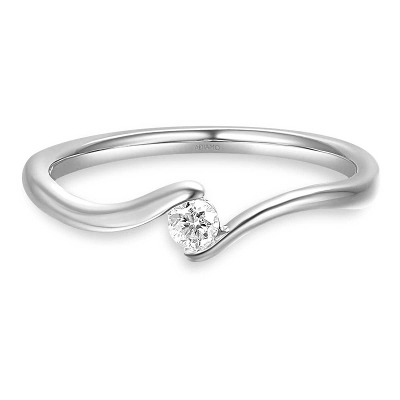 Pierścionek z diamentem (R62801 W): 10 - zdjęcie: 2