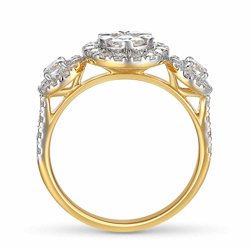 Pierścionek z diamentami (R86965 Y): 8 - zdjęcie: 4