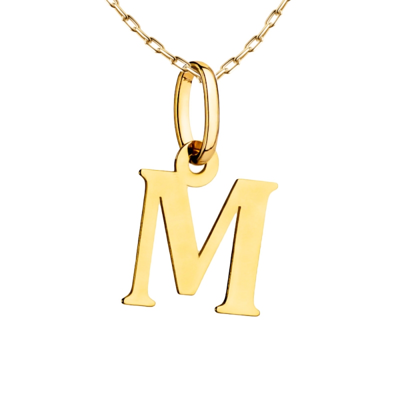 Zawieszka złota - litera M (P00082 Y) - zdjęcie: 1