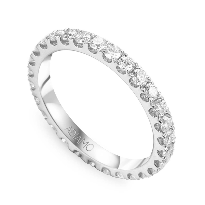 Obrączka ślubna z diamentami (R79366 W): 9 - zdjęcie: 1