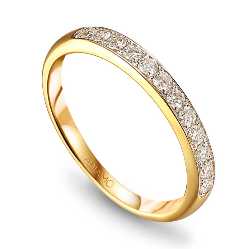 Obrączka z diamentami (R60607 Y 0,40ct): 10 - zdjęcie: 1