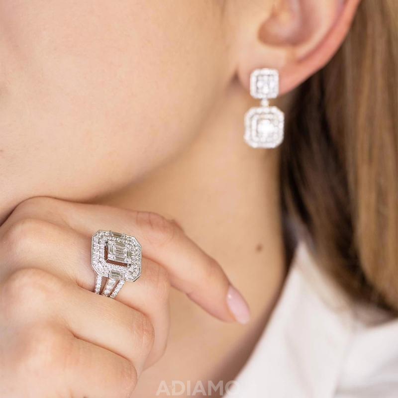 Pierścionek z diamentami (R46487 W Au750): 10 - zdjęcie: 4