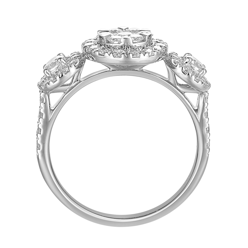 Pierścionek z diamentami (R86965 W): 8 - zdjęcie: 4