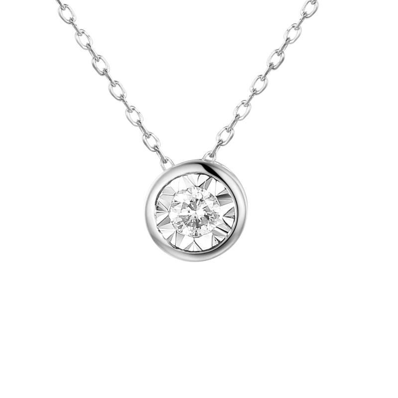 Naszyjnik z diamentem (N08999 W C 0,04ct) - zdjęcie: 1