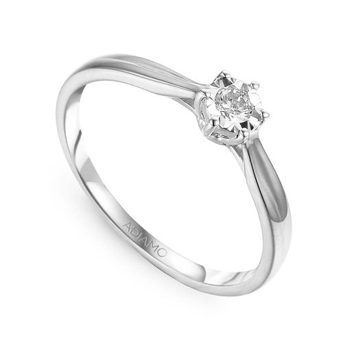 Pierścionek z diamentami (R50337 W 0,09ct)