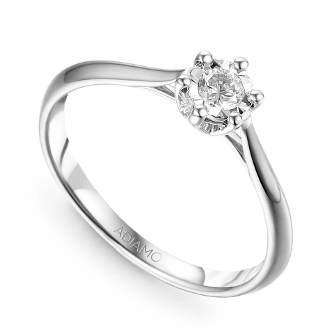 Pierścionek z diamentami (R83528 W 0,15 ct)