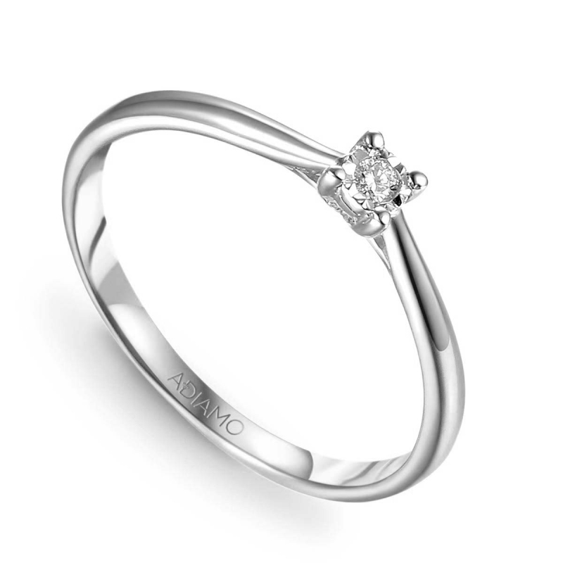 Pierścionek z diamentem (R73490 W 0,06ct): 10 - zdjęcie: 1