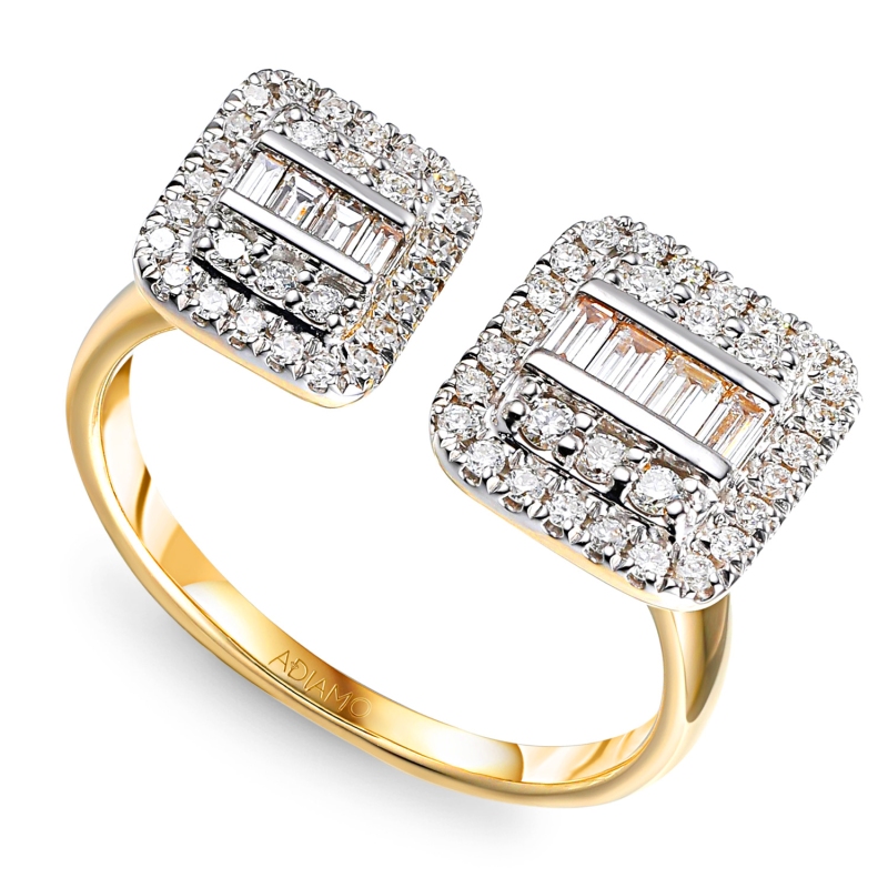 Pierścionek z diamentami (R100722 Y): 14 - zdjęcie: 1