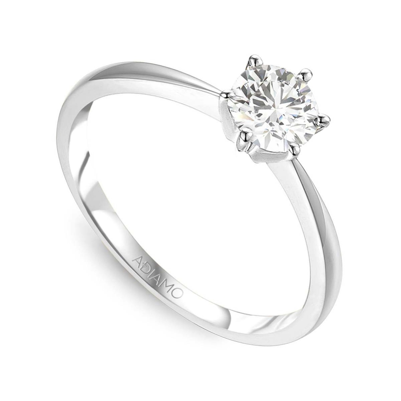 Pierścionek z diamentem, białe złoto pr.585 (R34130 W 1,00ct): 7 - zdjęcie: 1