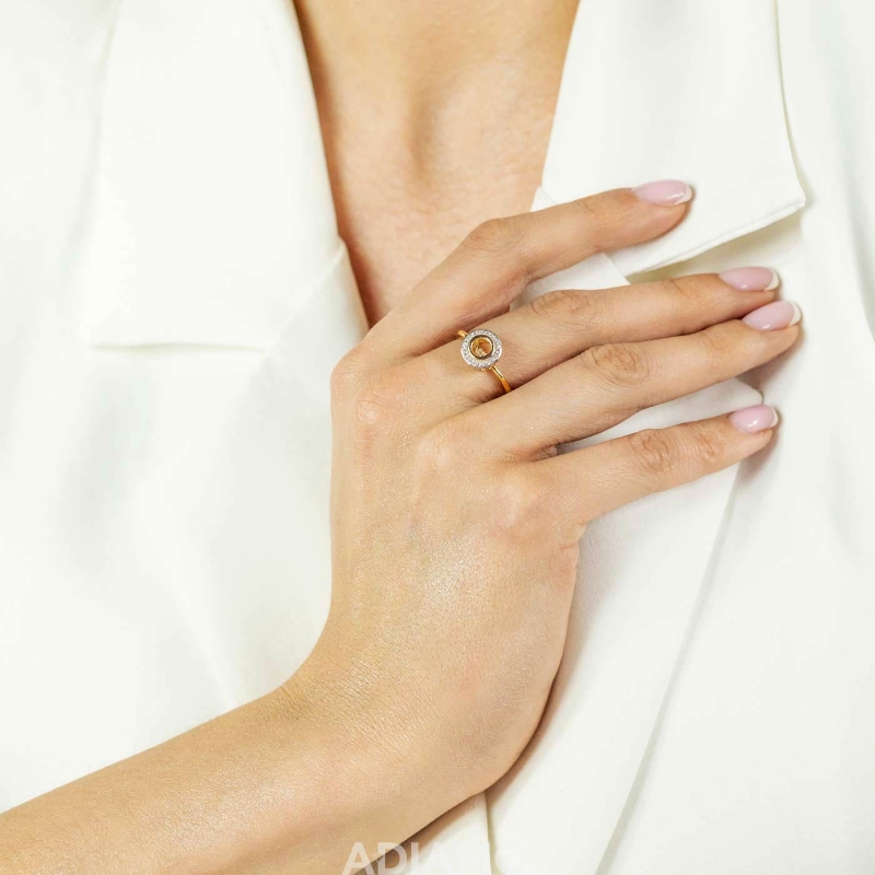 Pierścionek z diamentami (R66720 Y): 15 - zdjęcie: 2