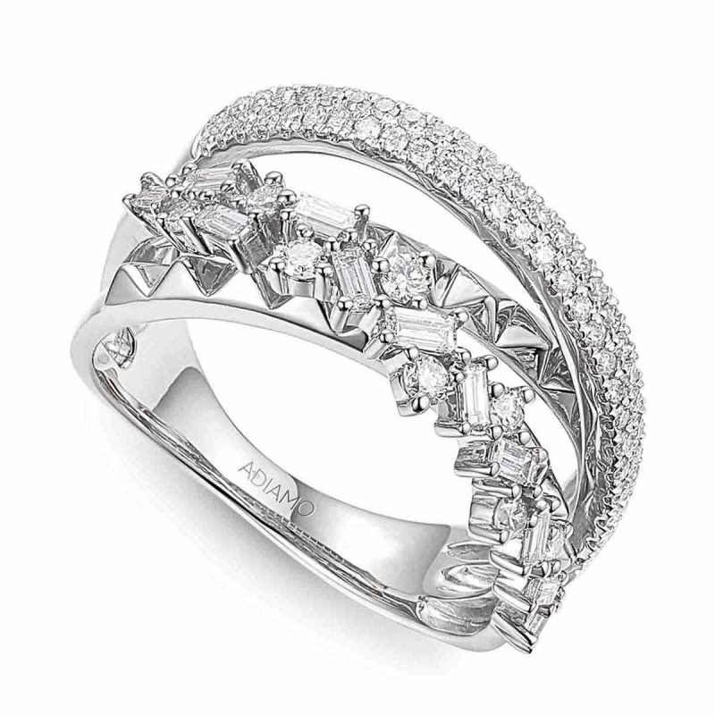 Pierścionek z diamentami (R86489 W): 7 - zdjęcie: 1