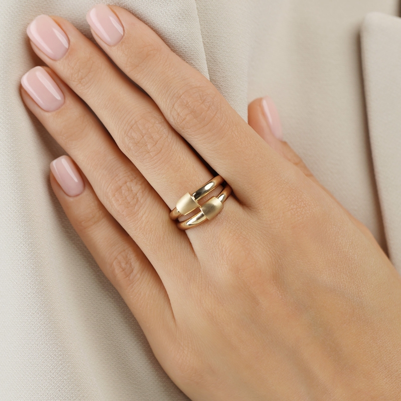 Pierścionek złoty (R10213 Y): 10 - zdjęcie: 2